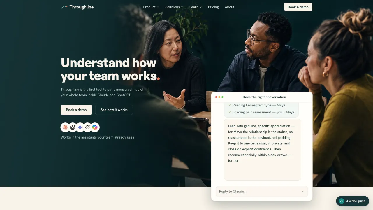 Throughline website